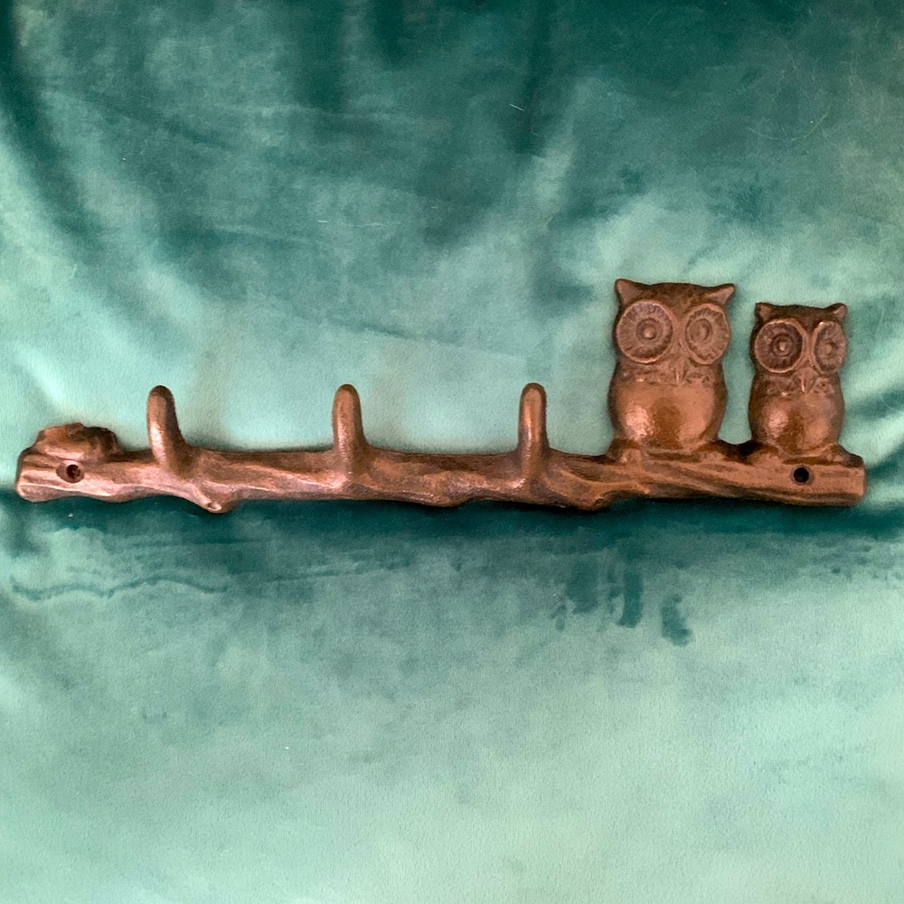 Iron Owl Coat Hook